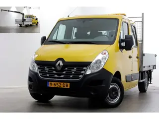 Renault Master T35 2.3 dCi 130pk E6 L2H1 D.C. Open Laadbak + HIAB 013T Kraan 12-2016