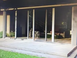 3-delig/ quarz grijs/kunststof/ maximaal 6 meter breed