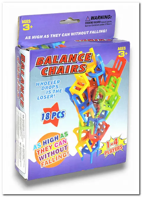 Balance Chairs – Het uitdagende stapelspel (Reiseditie)