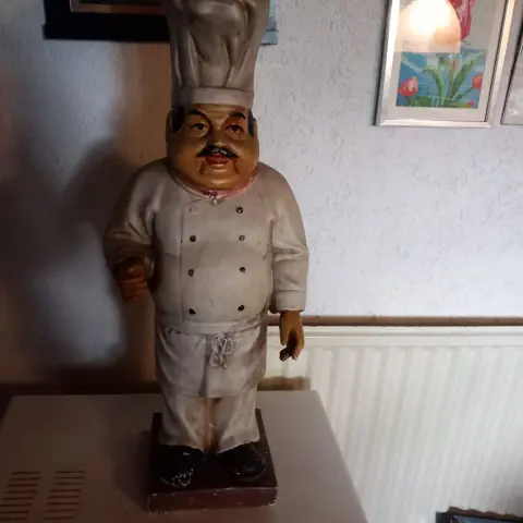 beeld, bakker / kok - 60 cm, helemaal gaaf