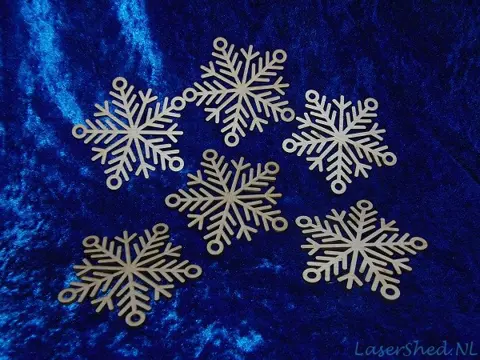 Kerst versiering Snowflake Feather