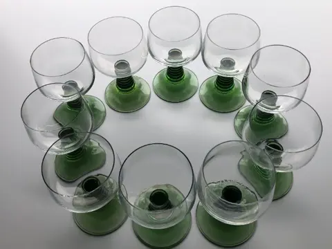 10 stuks Roemers Groen jaren 70