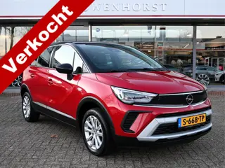 Opel Crossland 1.2 Turbo Elegance automaat, camera, clima, cruise, half leer, stoelverwarming, Apple
