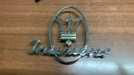 Side emblem Maserati Iniezione for Maserati Mistral