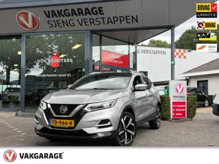 Nissan Qashqai 1.2 Tekna + Pannodak Leer Bovag rijklaarprijs !!