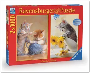 Spelende Katjes - Ravensburger - 2x 1000 Stukjes