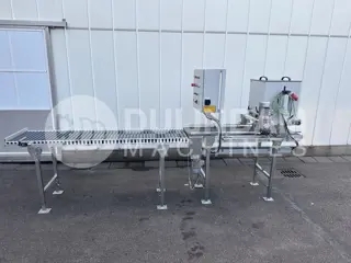Visser VD-450 afstrooilijn voor trays met rollenbaan