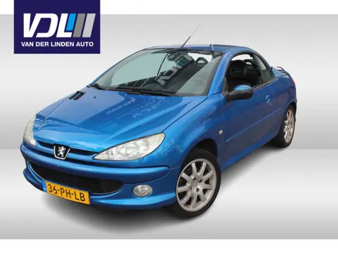 Peugeot 206 CC 1.6-16V Android auto l Apple carplay l Ledere bekleding l Openen van dak werkt niet.