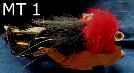 Set D van 5 stuks Dubbele Magnum Dragon Tail snoekstreamers van circa 23 cm