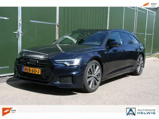 Audi A6 Avant 50 TFSI e quattro S edition 3 x S-LINE, SOH 100% ZWART LEER SPORT, PANORAMADAK, CAMERA