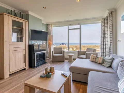 Appartement vlakbij De Koog met uniek uitzicht over Noordzee