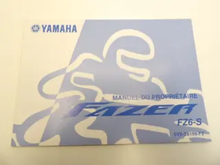 INSTRUCTIEBOEKJE Yamaha FZ6 2008 - 2009