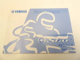 INSTRUCTIEBOEKJE Yamaha XVS 950 A Midnight Star 2009 - 2015