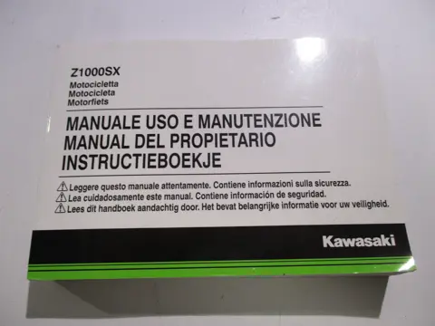 INSTRUCTIEBOEKJE Kawasaki Z 1000 Sx 2017 - 2020