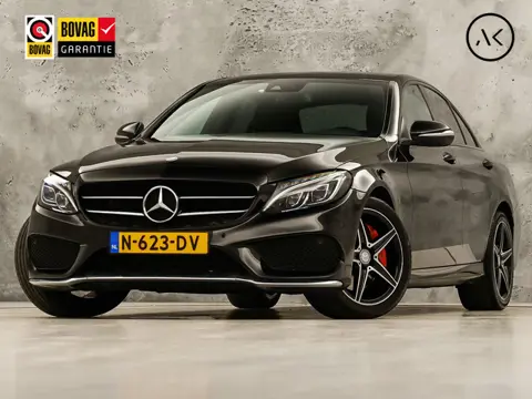 Mercedes-Benz C-Klasse 250 AMG Sport 211Pk Automaat (NAVIGATIE, RODE REMKLAUWEN, LEDER, STOELVERWARM