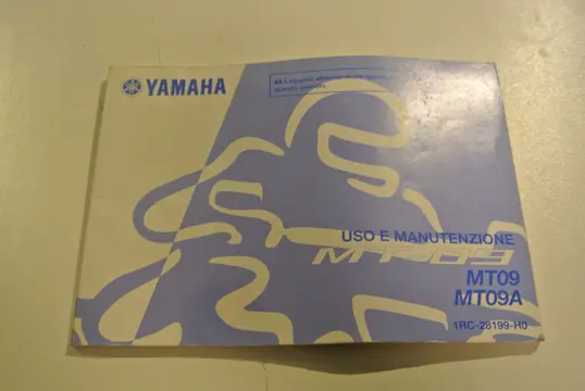 INSTRUCTIEBOEKJE Yamaha MT 09 2013 - 2017