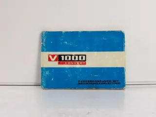 INSTRUCTIEBOEKJE Moto Guzzi 1000 i Convert 1975 - 1984