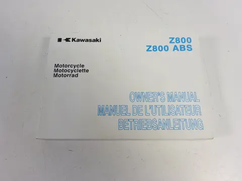 INSTRUCTIEBOEKJE Kawasaki Z 800 2013 - 2014