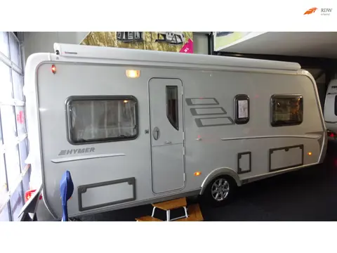 Hymer Eriba NOVA 532 SL 2008 VASTBED Rondzit Mover cassetteluifel TOP