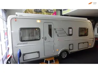 Hymer Eriba NOVA 532 SL 2008 VASTBED Rondzit Mover cassetteluifel TOP