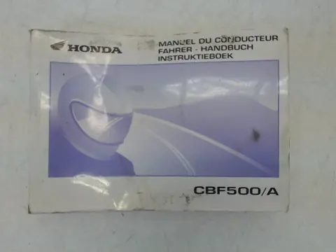 INSTRUCTIEBOEKJE Honda CBF 500 2004 - 2008