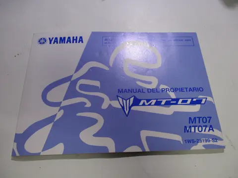 INSTRUCTIEBOEKJE Yamaha MT 07 2014 - 2017