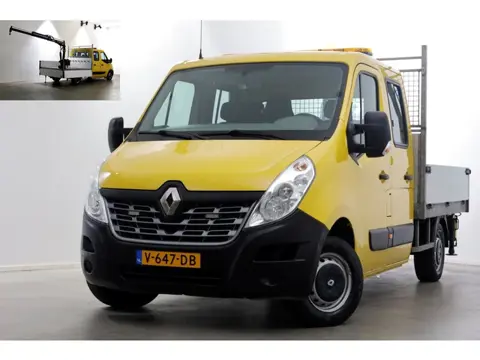 Renault Master T35 2.3 dCi 130pk E6 L2H1 D.C. Open Laadbak + HIAB 013T Kraan 12-2016