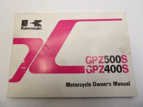 INSTRUCTIEBOEKJE Kawasaki GPZ 500 1988 - 1994