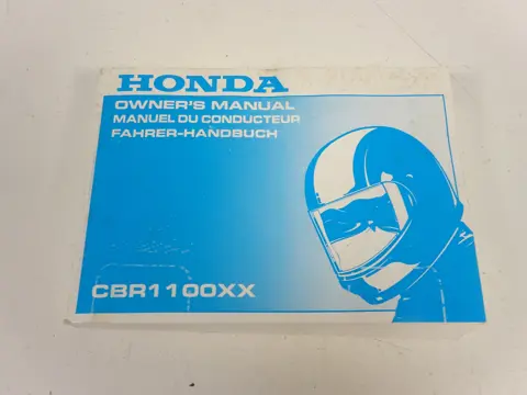 INSTRUCTIEBOEKJE Honda CBR 1100 XX 1999 - 2006