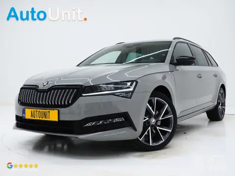 Škoda Superb Combi 1.4 TSI iV Sportline | Leder/Alcantara | Trekhaak | Carbon | Memory | Sfeerlicht 