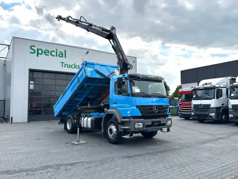 Mercedes-Benz Axor 1829 4x2 EEV – HIAB 122 D-3 DUO – 3-zijdige Meiller kipper