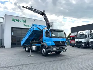 Mercedes-Benz Axor 1829 4x2 EEV – HIAB 122 D-3 DUO – 3-zijdige Meiller kipper