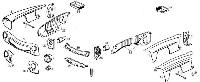 Plaatwerk voor restauratie van je Mercedes 190SL