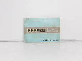 INSTRUCTIEBOEKJE Moto Guzzi 1000 SP 1978 - 1984