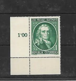 Oostenrijk Michel nr. 1007 Hoekzegel Postfris