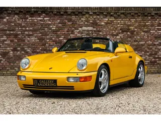 Porsche 964 Speedster Small Body "49.000 kms - Speedgelb" Newly delivered in Germany and serviced th