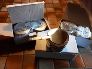 Brandstofhouders, Chafing Fuel-houders Met Deksel