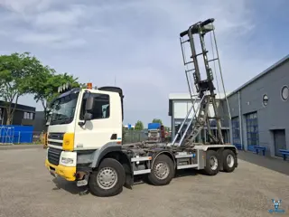 DAF CF 85.410 / 8X4 / BIG AXLE / FULL STEEL / NL TRUCK / HTS CABLE SYSTEM 32 TON / AIRCO / AUTOMATIC