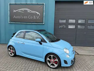 Fiat 500 C 1.4 T-Jet Abarth 595 Turismo Cabrio160 pk Leder Stoelverwarming Clima bi-Xenon 17" Pdc Co