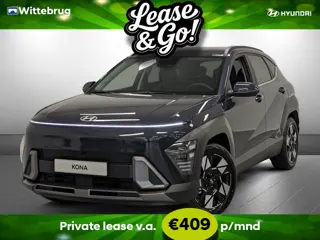 Hyundai KONA 1.6 GDI HEV Premium Full Hybride Automaat met Navigatie, Lederen bekleding en Stoelverw