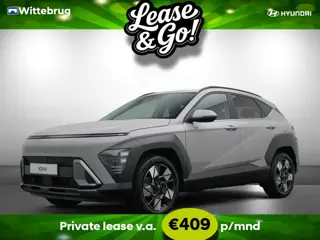 Hyundai KONA 1.6 GDI HEV Premium Full Hybride Automaat met Navigatie, Lederen bekleding en Stoelverw