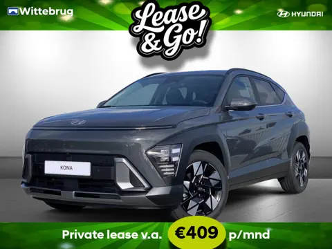 Hyundai KONA 1.6 GDI HEV Premium Full Hybride Automaat met Navigatie, Lederen bekleding en Stoelverw