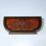 Foto 21 van Bijzonder fraaie wandtafel in wortelnoten met ebben en brons beslagen Boulle stijl ca 1910