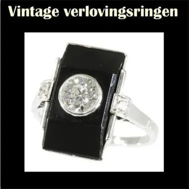 Handgemaakte vintage verlovingsringen