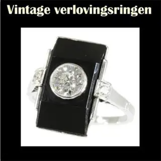 Handgemaakte vintage verlovingsringen