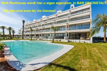 Uw eigen nieuwe Penthouse aan zee in MAR DE CRISTAL met ook