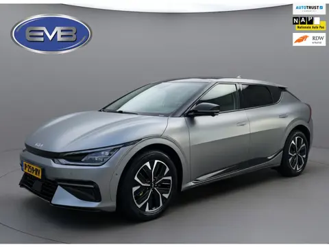 Kia EV6 GT-Line 77.4 kWh, mat grijs, panoramadak, trekhaak, rondom zicht camera,warmtepomp,1 e eigen