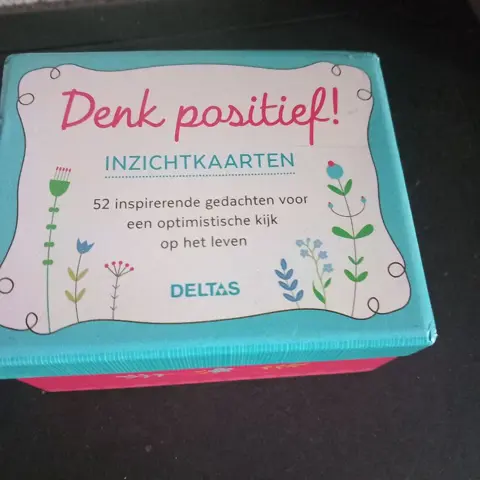 Denk positief,inzichtkaarten