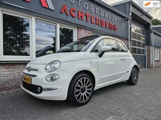 Fiat 500 1.2 Rockstar Cabrio! Automaat! Leuke/Nette Auto! Xenon! Leer! Airco/Clima! Cruise Control!