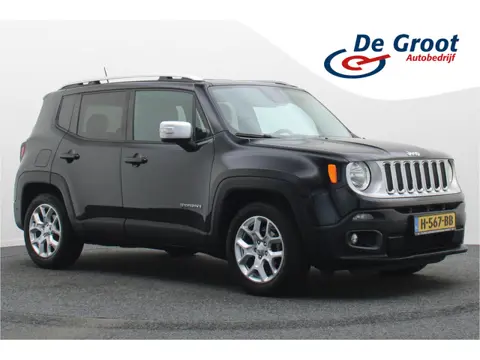 Jeep Renegade 1.4 MultiAir Limited Leer, Cruise, Climate, Camera, Navigatie, Bluetooth, PDC, 17''
